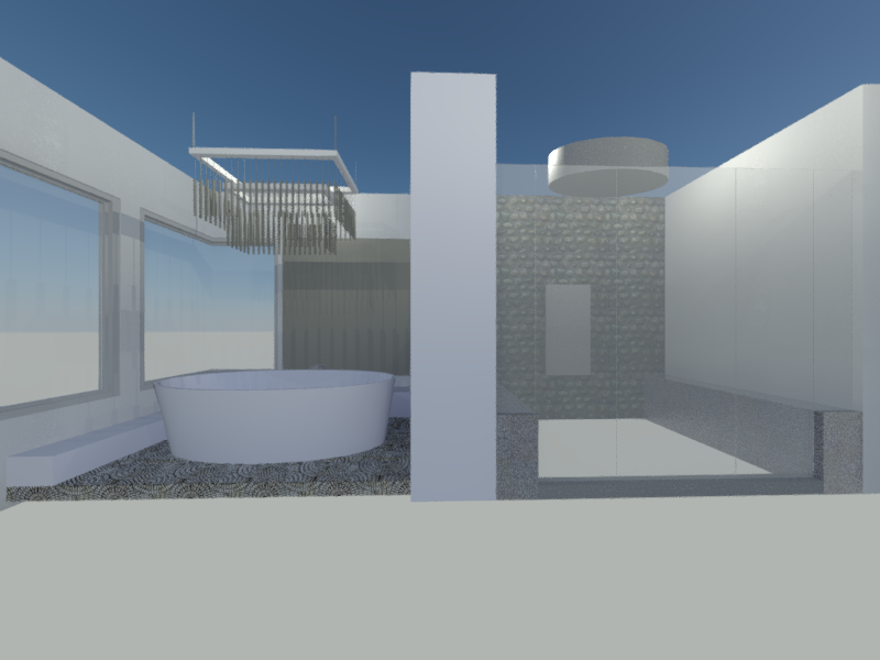 3D Rendering Tub and SHower